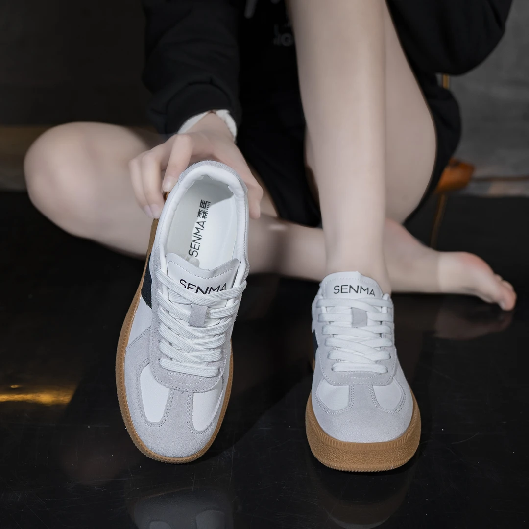 SENMA/森马春季新款薄款男女情侣款透气休闲百搭板鞋舒适运动潮鞋