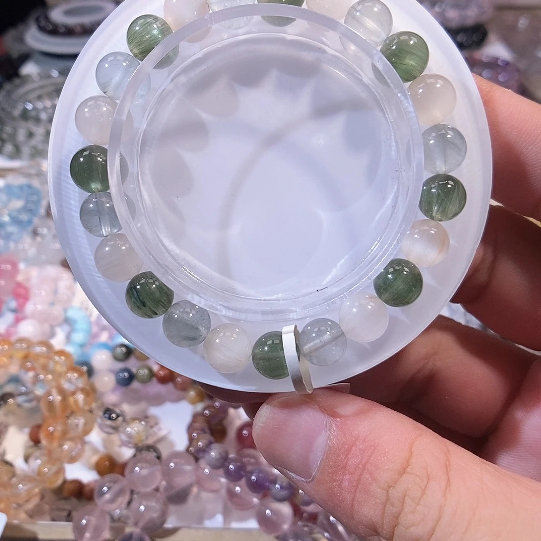 水晶手链未镶嵌彩兔毛8mm