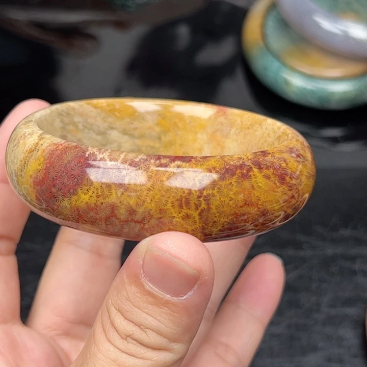 飞***燕硅化玉手镯未镶嵌