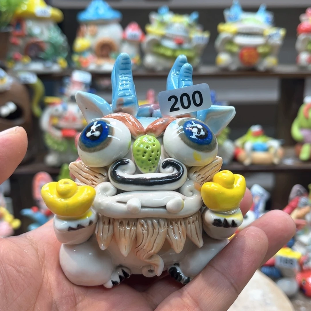 摆件直播间手工陶瓷摆件制作200
