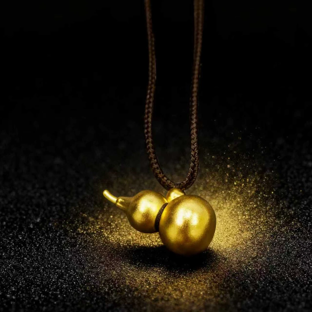 【YJCK】复古风暖光葫芦吊坠精致编绳吉祥挂饰 福气满满吊坠