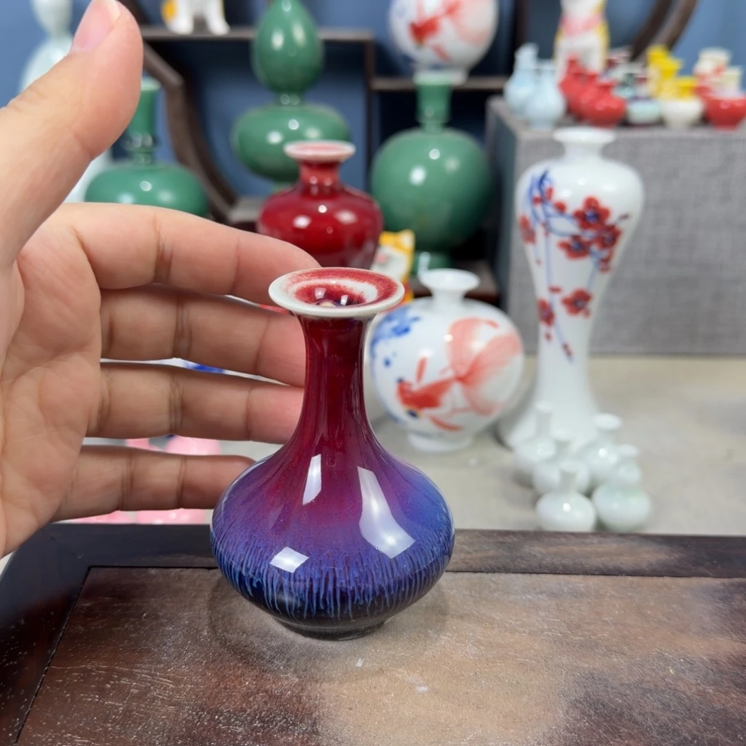 陶瓷手工小花器摆件