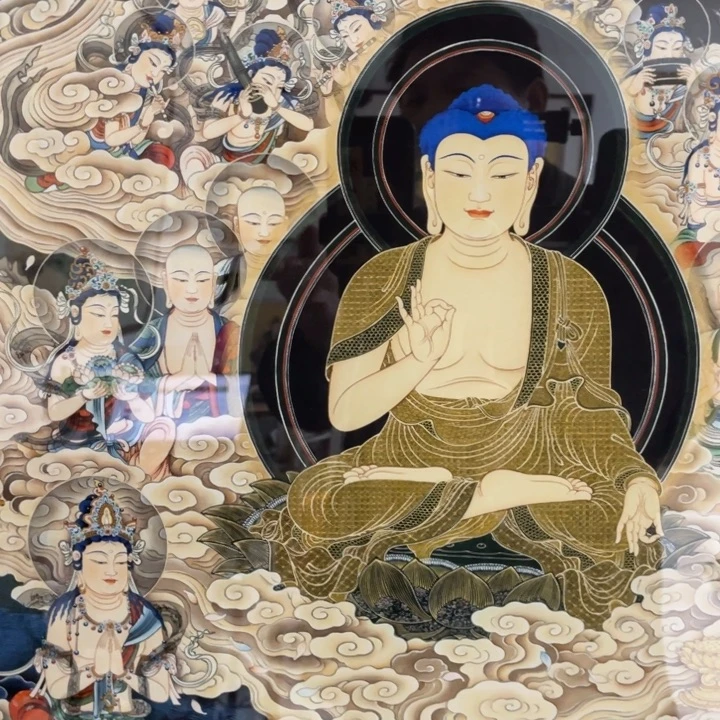 悦***喜版画阿弥陀佛阿弥陀佛