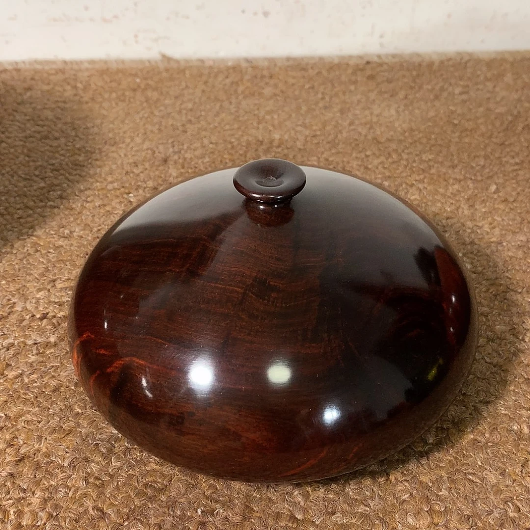 木交趾黄檀整料富贵瓶