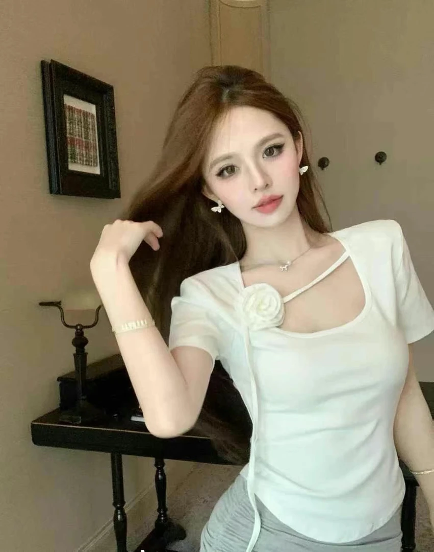 【9-39】辛辛家春夏新款打底网红短款轻奢上衣