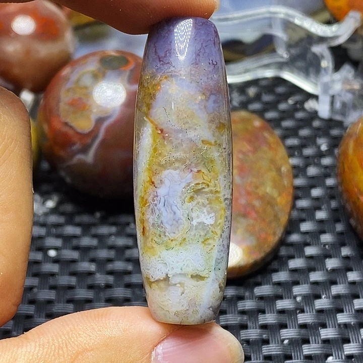 挣***猬玛瑙/玉髓未镶嵌颈饰