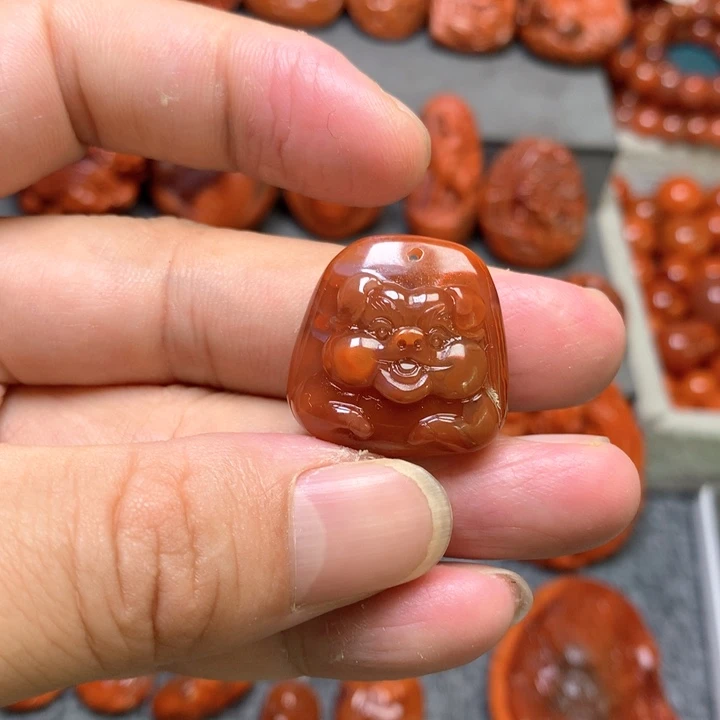 吊坠(不含链)未镶嵌南红玛瑙平**简