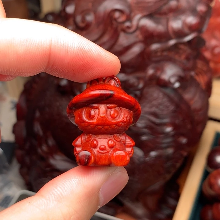 喵***人木檀香紫檀Labubu