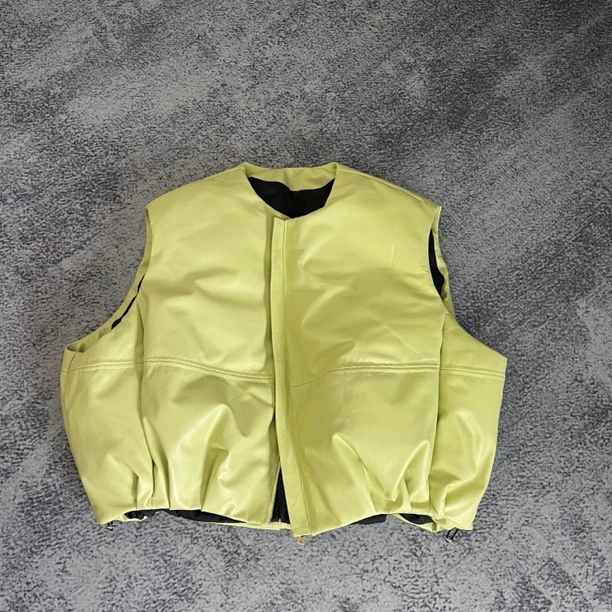 韩系女秋冬宽松无袖坎肩保暖休闲洋气百搭羊皮马甲