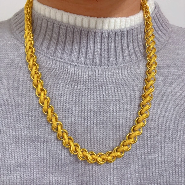 合金项链 高品质泰链男士霸气经典百搭项链