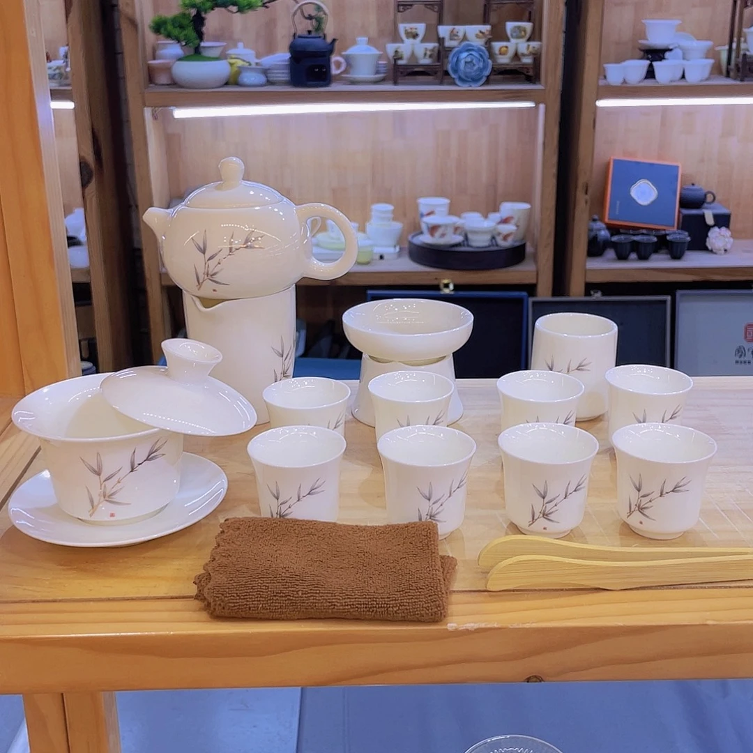 紫竹紫罗兰羊脂玉套装