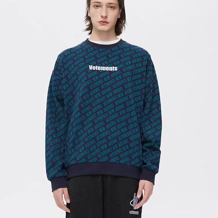 （一口价商品）秋季新款轻奢潮牌套头卫衣长袖男女同款出游穿搭抗皱