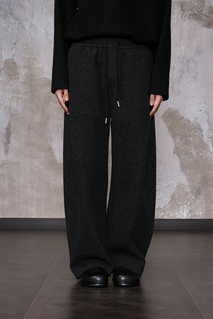 Y2L KICKS【冷冬神裤】秋冬美式复古加厚阔腿裤老钱风混纺直筒西裤