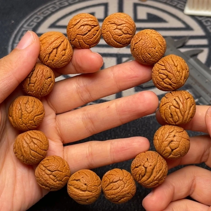 桃核手串龙纹桃核