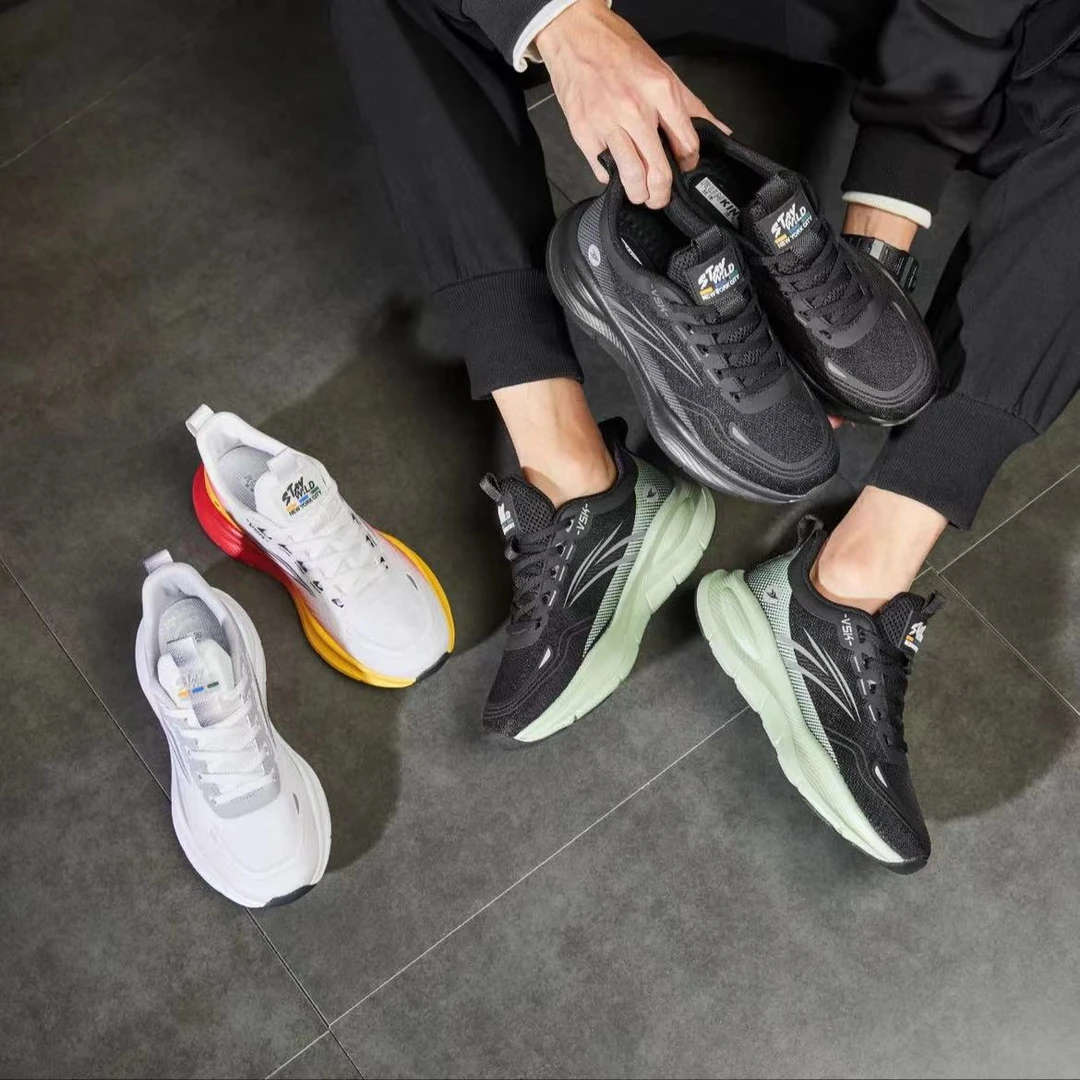 春季新款轻量化影系列跑步鞋男女情侣款透气网面软底运动跑鞋9901