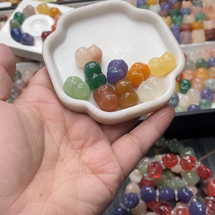 石英质玉（非洲翠）合金个性简约大方时尚