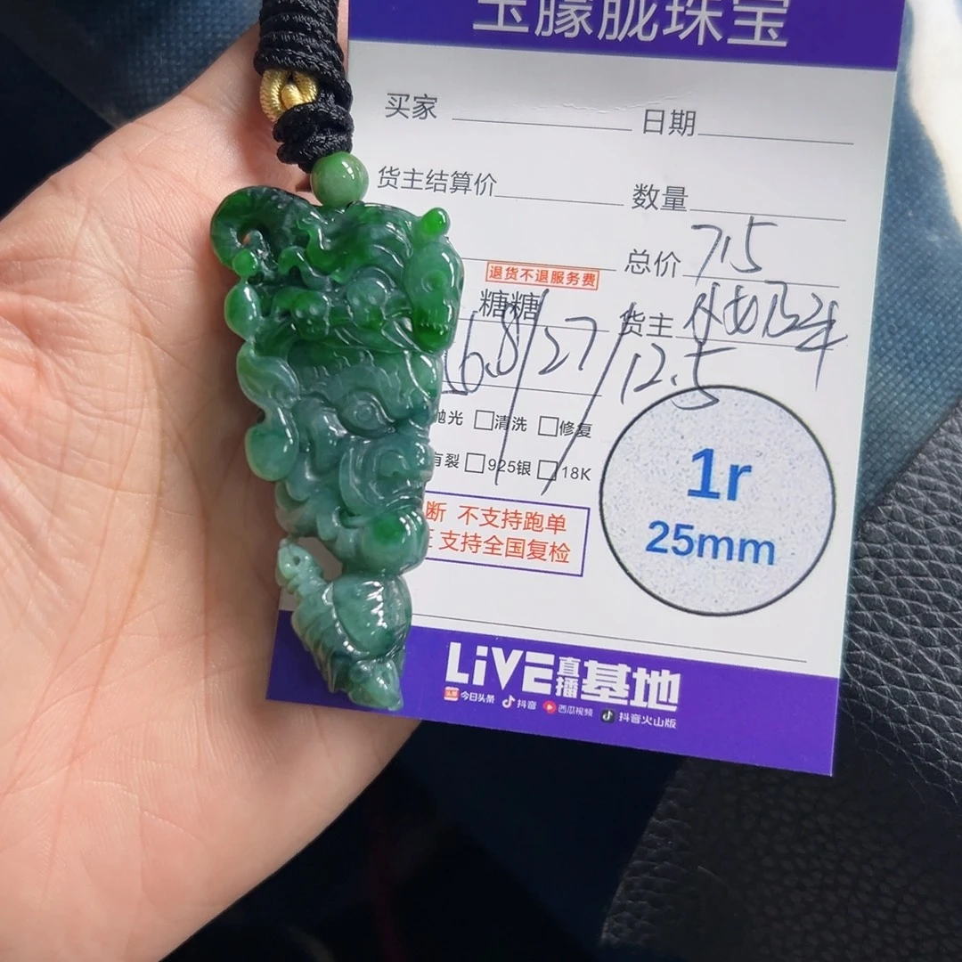 颈饰未镶嵌翡翠翡翠
