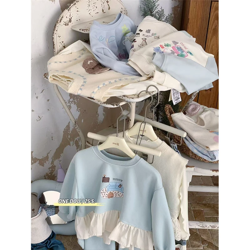 one豆·25春~字母小猫卫衣5188