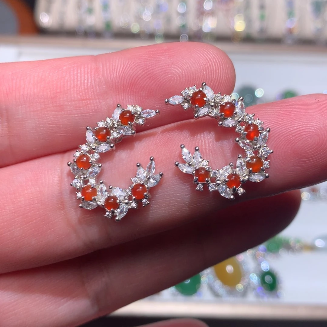 银S925镶嵌手链翡翠0005