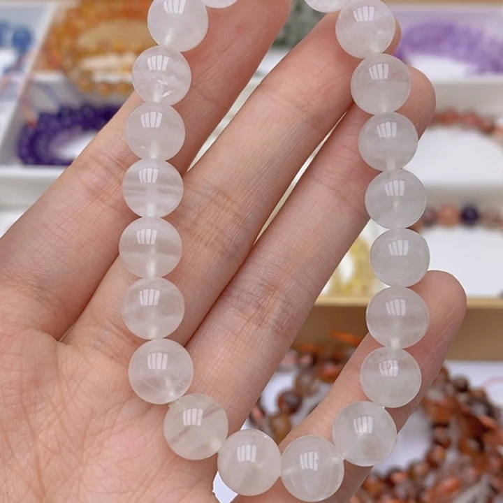 水晶手链未镶嵌白幽灵单圈