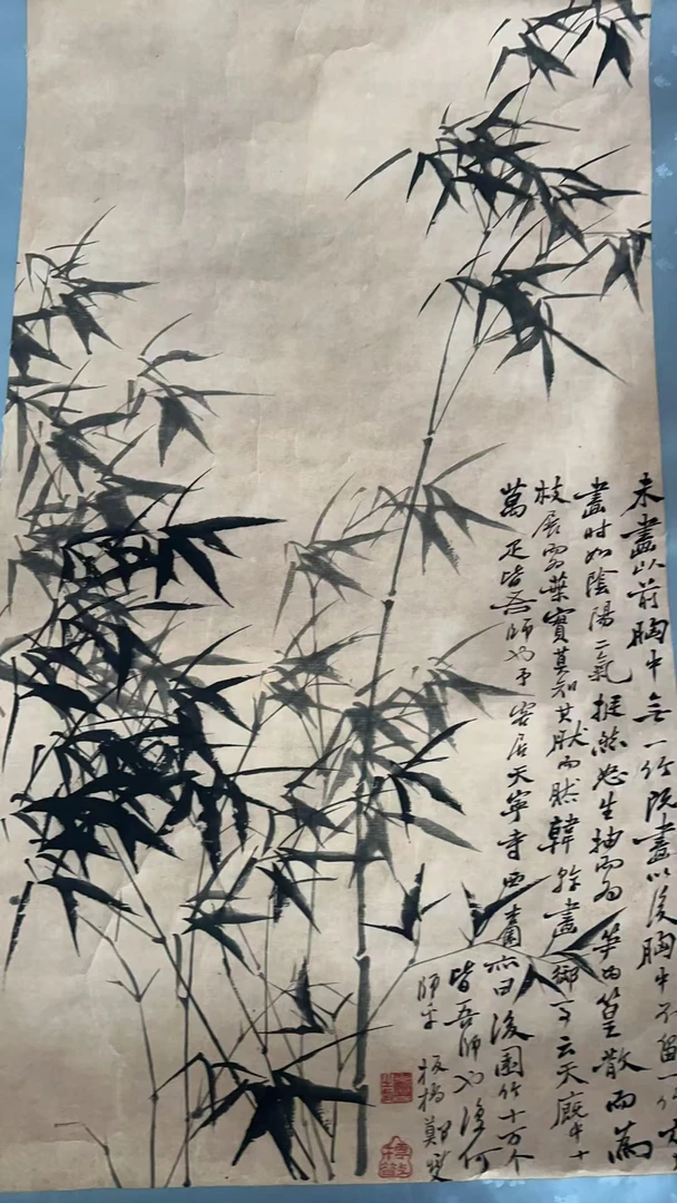开播-《墨竹》【精品复仿】高清艺术微喷复刻画