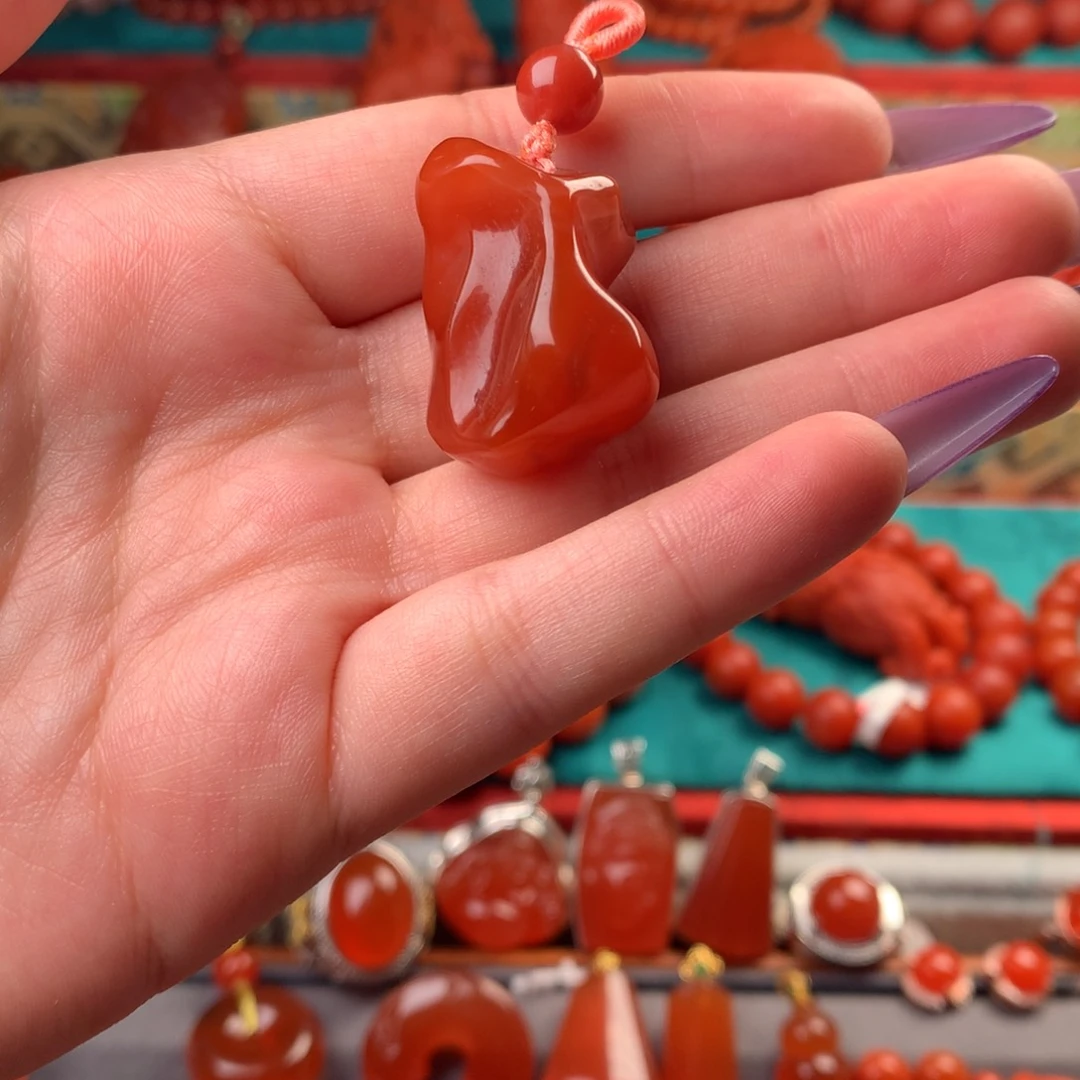 吊坠(不含链)未镶嵌南红玛瑙
