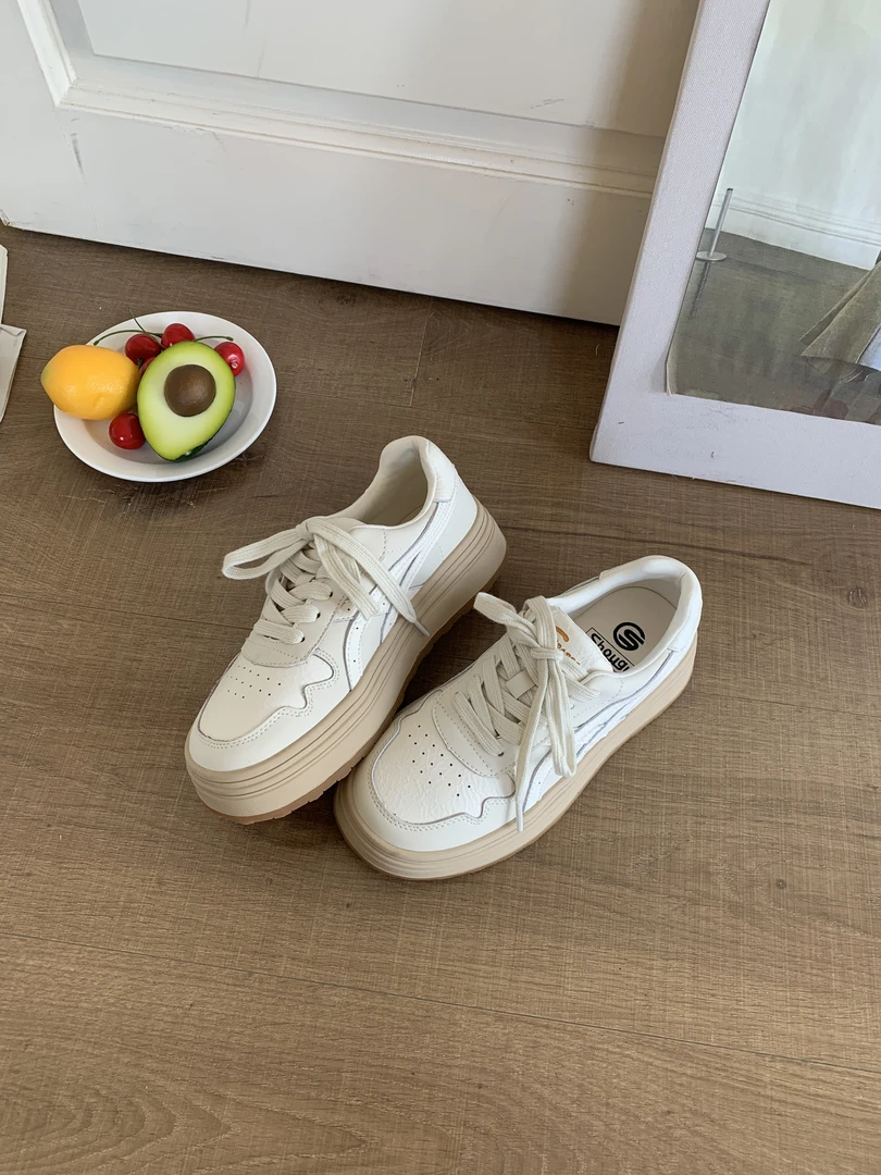 萱萱【厚底小白鞋】新款百搭显脚瘦厚底休闲鞋101610229