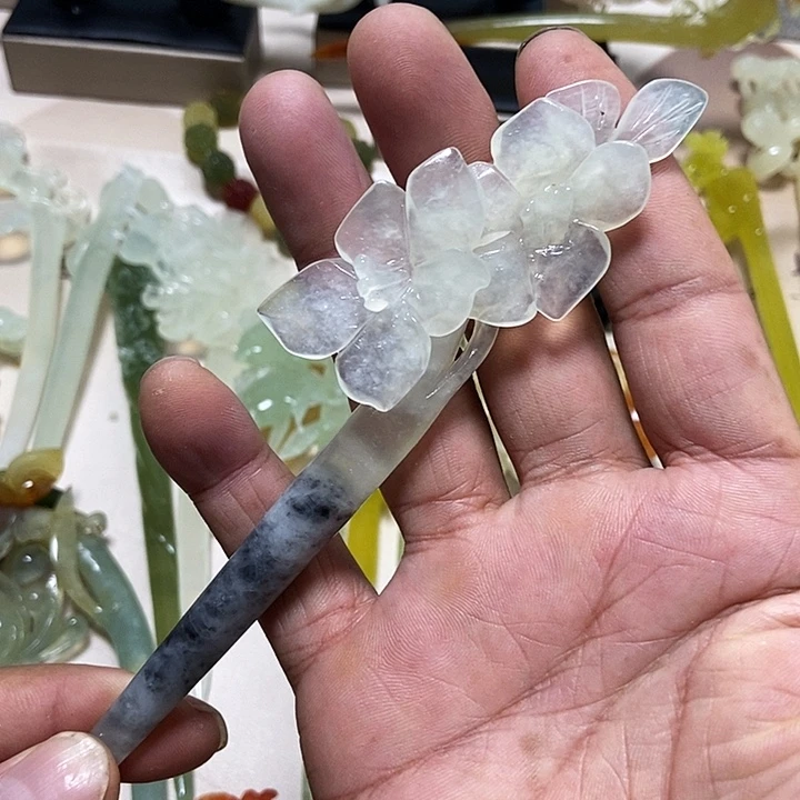 未镶嵌岫玉发簪发簪
