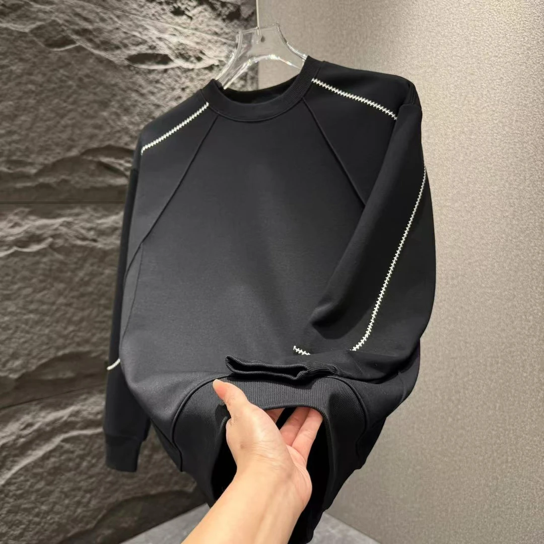 秋冬男士加绒保暖时尚帅气潮男长袖卫衣89025