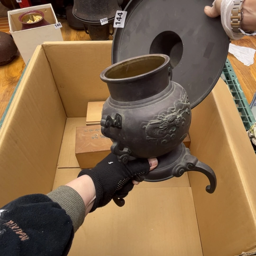 瓷片摆件工艺品摆件666