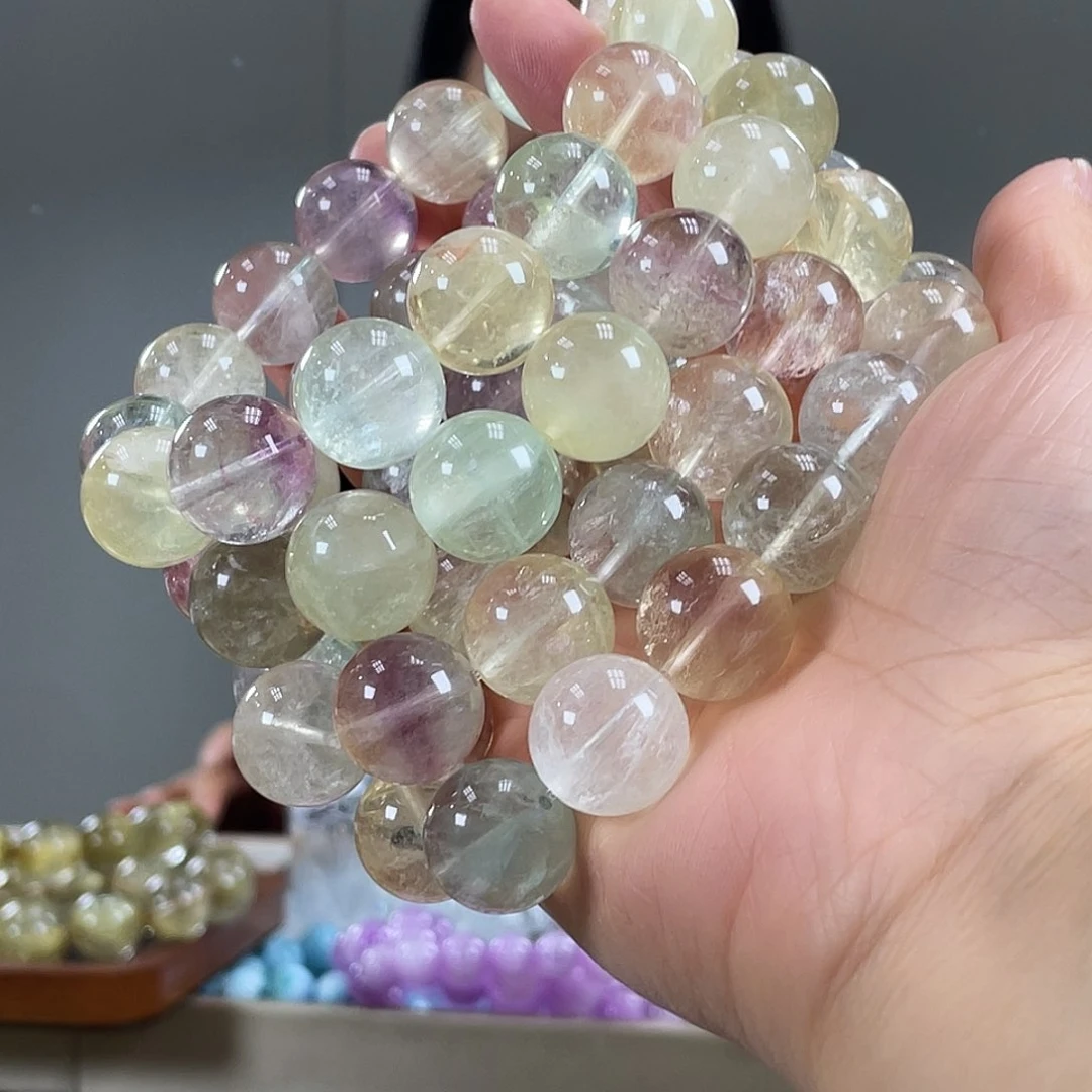 手链未镶嵌萤石多样性发货其一