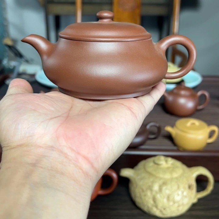 茶壶紫砂全手工明炉壶