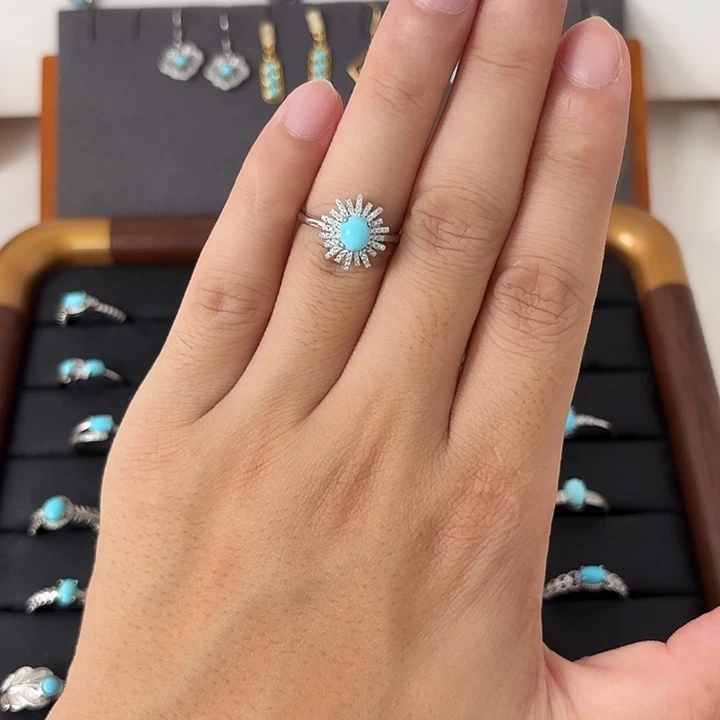 绿松石未镶嵌戒指