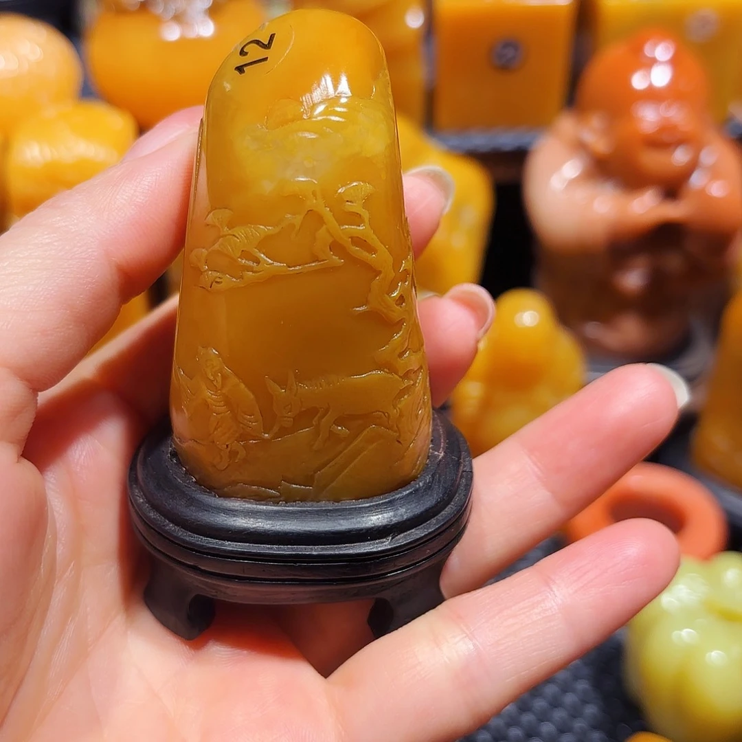 田黄石昂*爸石雕石雕石雕