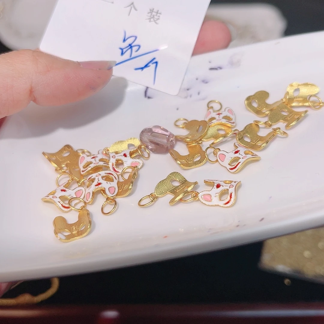 紫晶珠宝半成品银S925镀金镶嵌16