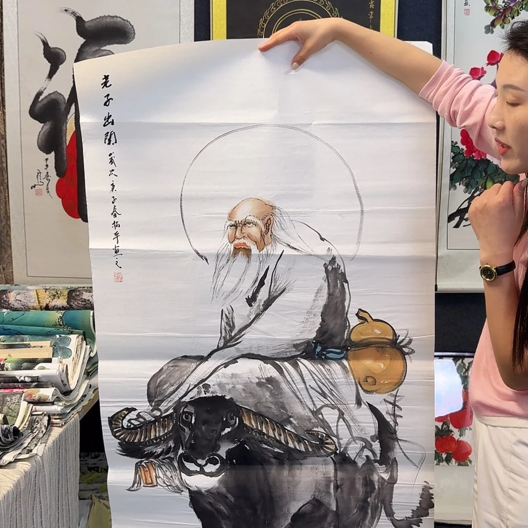 纯手绘国画年画作品