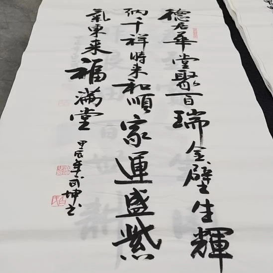 翰墨白武坤老师作品一副