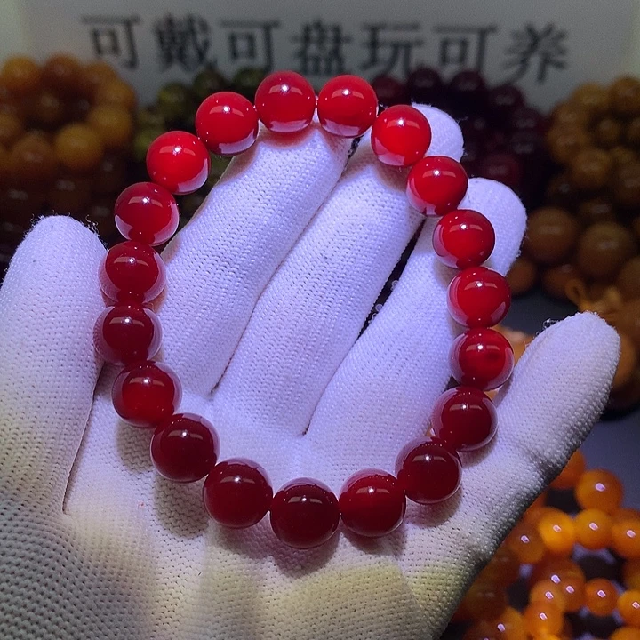 手串/手链松木1.1 帝王血龙木高冰透