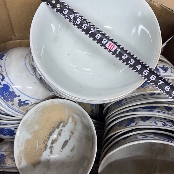 七***画摆件陶6个15.5厘米芙蓉花碗