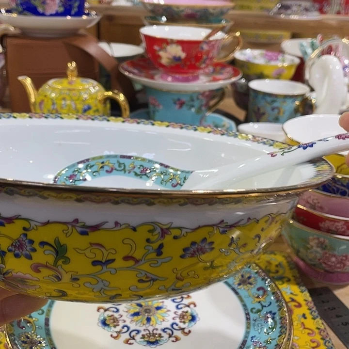 珐琅景德镇陶瓷瓷碗