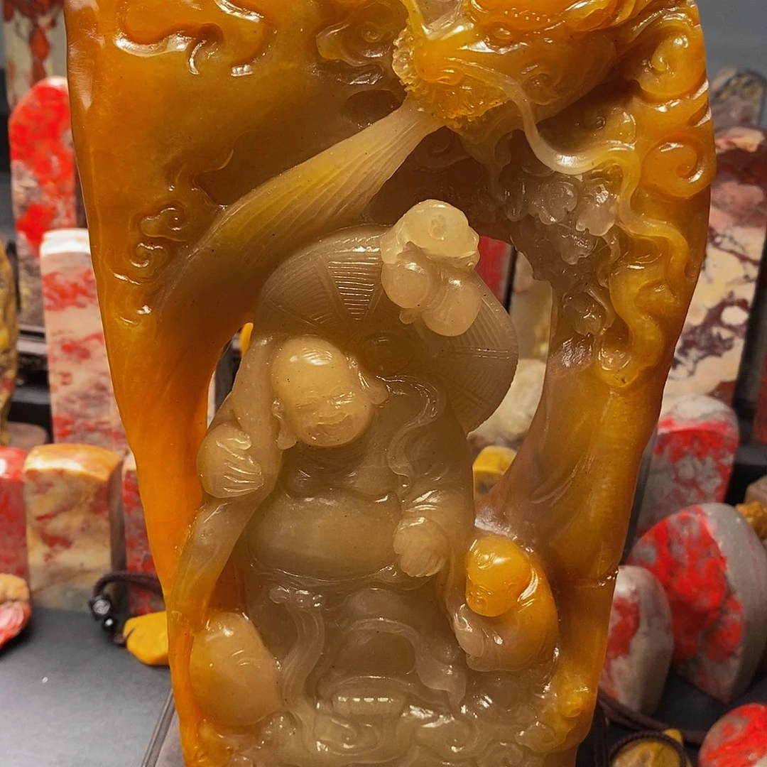 老挝石1**熊老挝田黄石