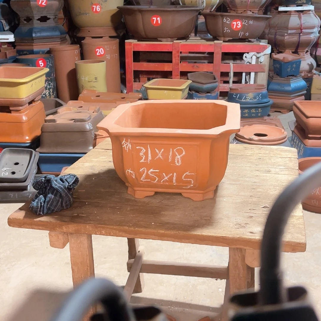 紫砂花盆四方盆一个