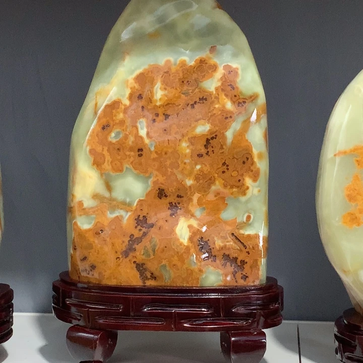 伊朗国玉古青石摆件