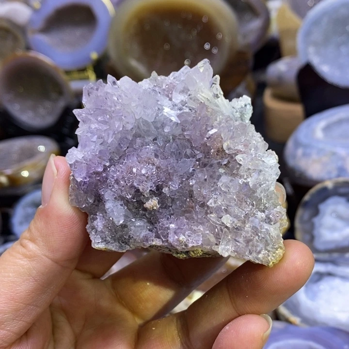 未镶嵌珠宝半成品紫晶奇石