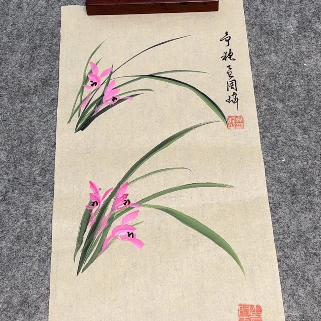 国画12.6纯手绘无边框作品