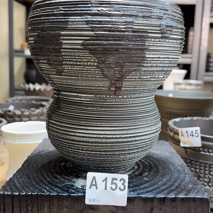 内口15高18.5块根植物盆