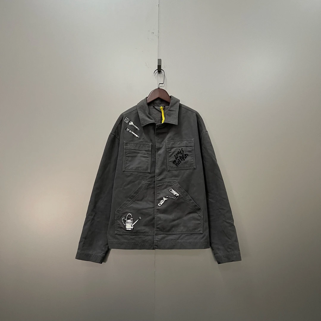 95新 LouisVuitton/路易威登 （c1）工具刺绣夹克44码/300107/破洞