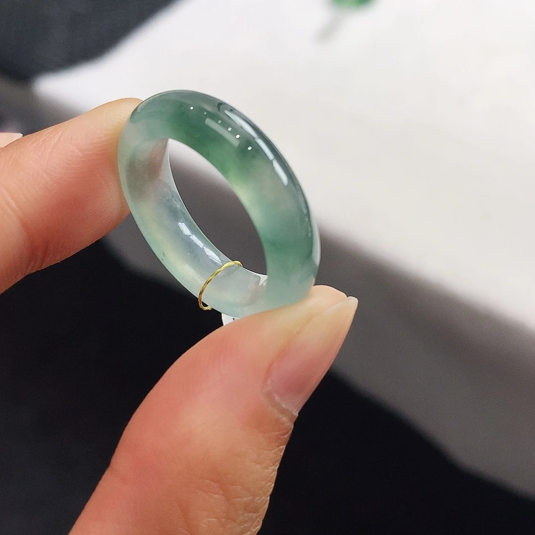 翡翠未镶嵌戒指17-18号