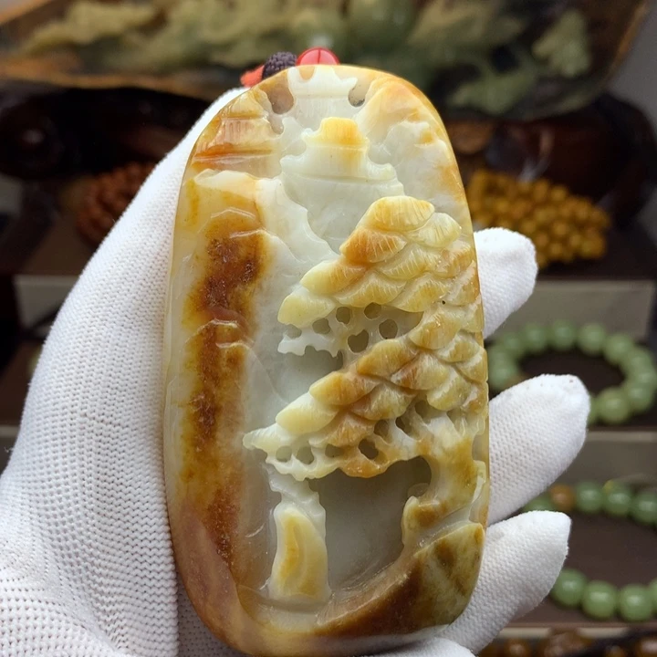 岫岩河磨玉（透闪石质玉）未镶嵌挂件