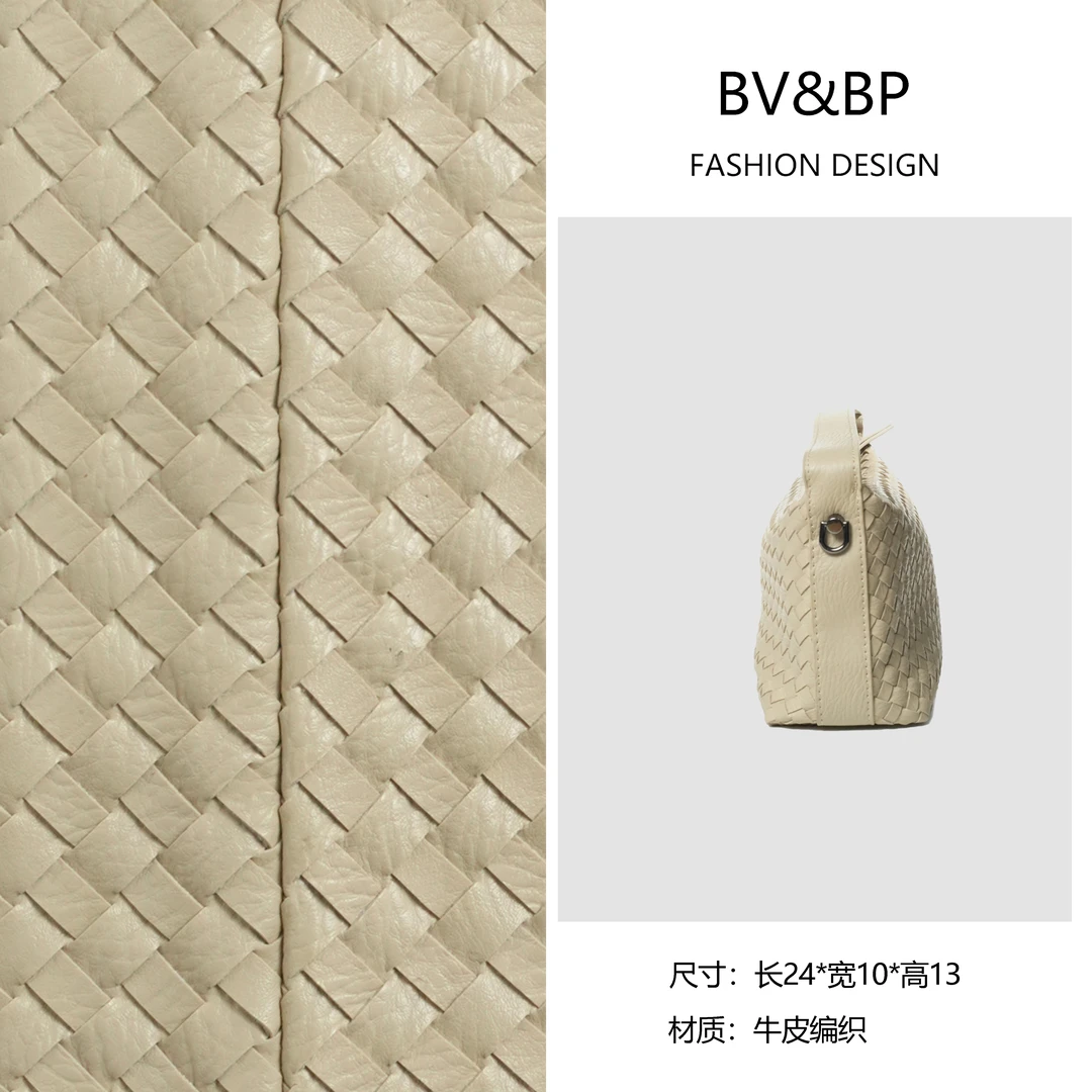 BV&BP· 原创设计 真皮高定手提单肩包 BV1730-1-米白